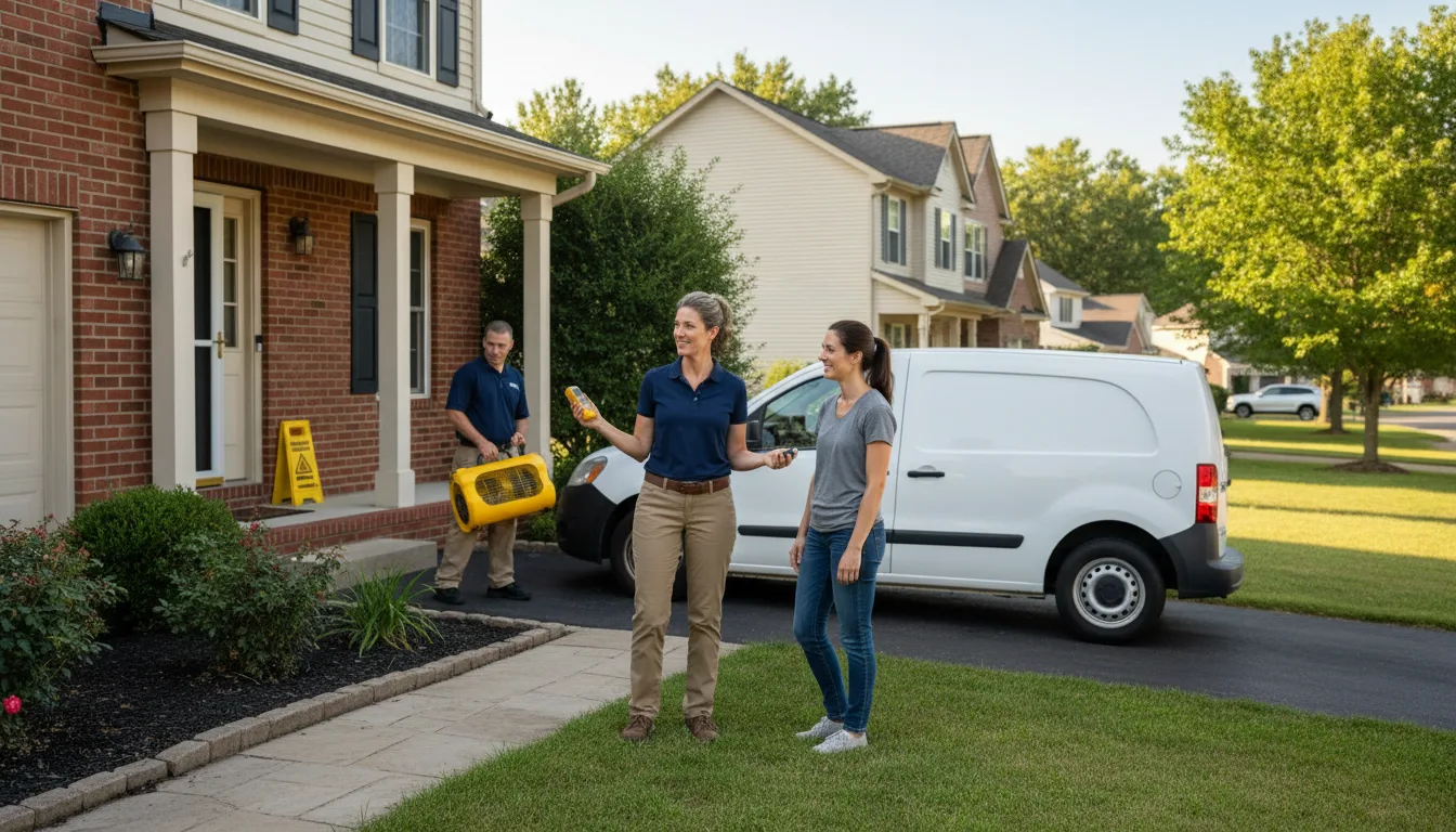 Residential water damage restoration in Brea, CA